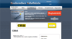 Desktop Screenshot of cikkek.szakemberadatbazis.hu