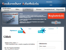 Tablet Screenshot of cikkek.szakemberadatbazis.hu